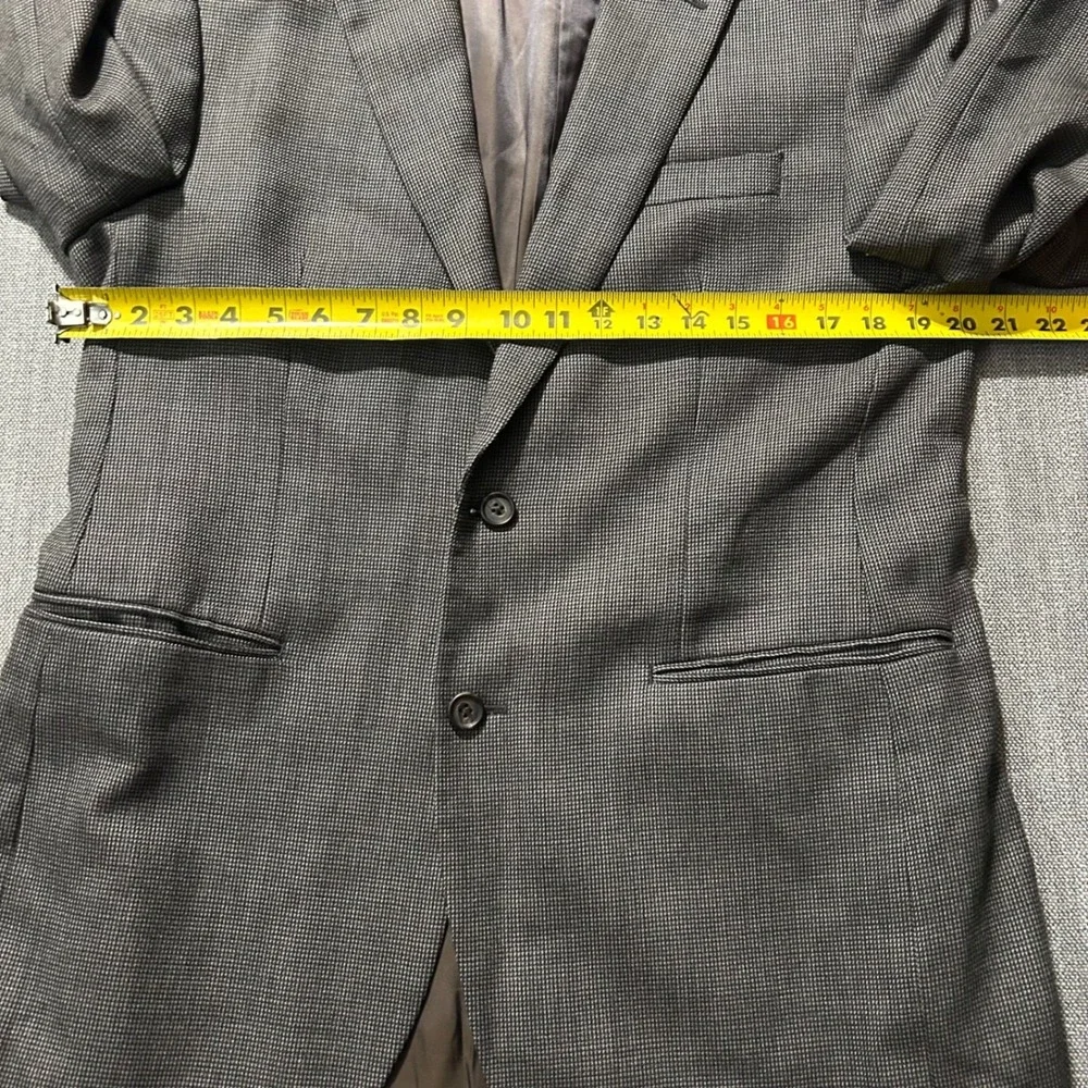 Ralph Lauren Blazer Mens 42R Brown Grey Micro Check Two Button Sport Coat